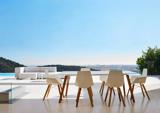 Faz wood high table | Standing tables | Vondom
