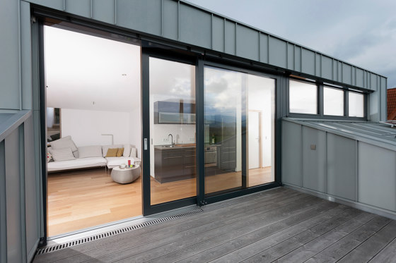 Aluminum clad wood lift-slide system | HS | Portes-fenêtres | Unilux