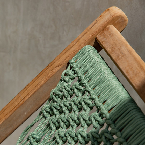 Fes Folding Stool Macrame Weaving | Hocker | cbdesign