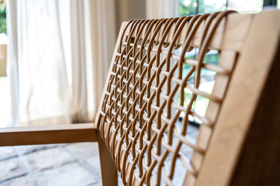 Vienna Dining Armchair Full Weaving Diamond B&W | Stühle | cbdesign