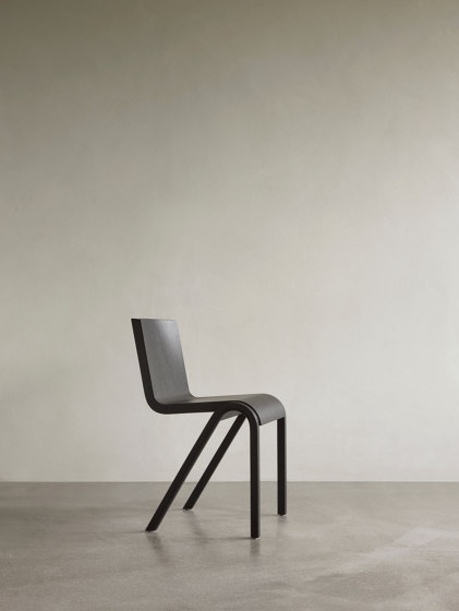 Ready Dining Chair, Black Painted Oak / Front Dakar 0842 | Chaises | Audo Copenhagen