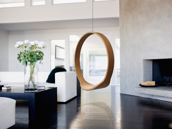 Circleswing N.1 Wooden Hanging Chair Swing Seat - Gold⎥indoor | Balancelles | Iwona Kosicka Design