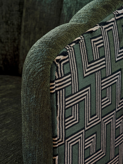 Invicta | Anni Jacquard Velvet 04 Green Linen | Upholstery fabrics | Aldeco