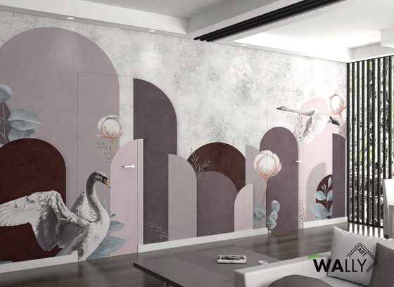 Aves | Revestimientos de paredes / papeles pintados | WallyArt