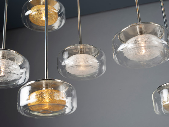 Halo 1 Gold Drizzle | Suspended lights | Shakuff