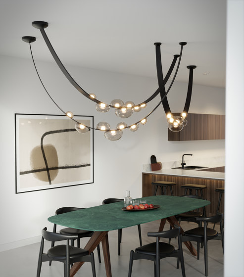 DEW DROPS leather | Suspended lights | Bomma