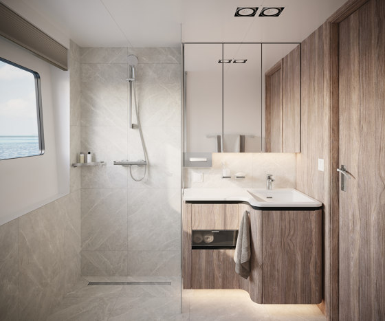 hansgrohe AddStoris Toallero con repisa | Estanterías toallas | Hansgrohe