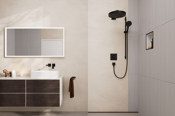 RainDrain Minimalistic Caniveau de douche linéaire 900 | Caniveaux de douche | Hansgrohe