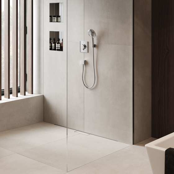 RainDrain Brilliance Scarico doccia completo a pozzetto 100/100 piastrellabile | Scarichi vasca | Hansgrohe