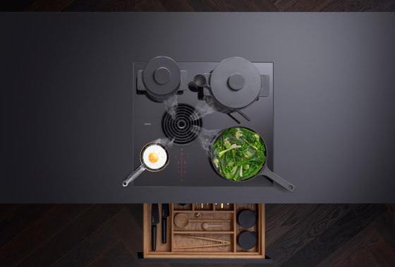 PURSU | BORA S Pure surface induction cooktop with integrated cooktop extractor - recirculation | Hobs | BORA