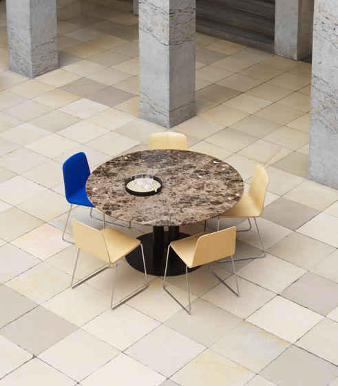 Scala Cafe Table White Marble | Bistro tables | Normann Copenhagen