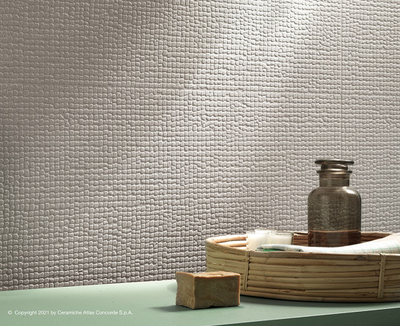 3D Squares Ivory Matt | Ceramic tiles | Atlas Concorde