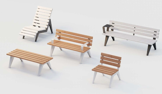 Aria | Outdoor Bench without Backrest | Bancs | Punto Design