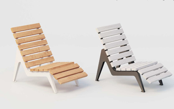 Aria | Street Bench with Armrest and Backrest | Bancos | Punto Design