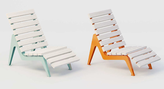 Aria | Street Bench with Armrest and Backrest | Sitzbänke | Punto Design