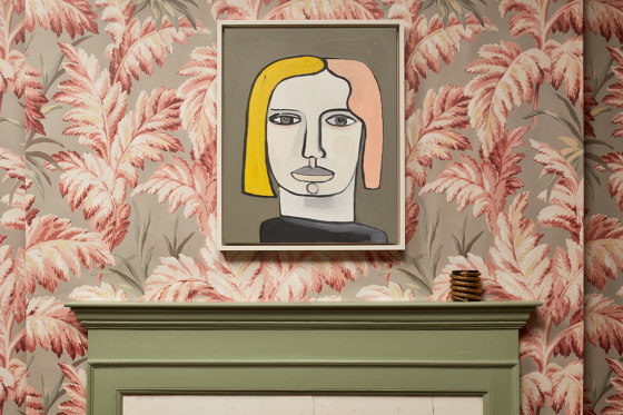 PLUMA Wallpaper - Flaxen | Revestimientos de paredes / papeles pintados | House of Hackney