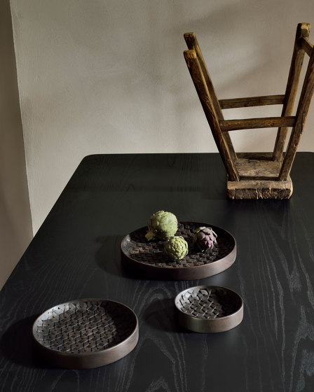 Bowls & Boards | Black Chopped bowls - mahogany - set of 3 | Ciotole | Ethnicraft