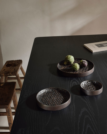 Bowls & Boards | Black Striped bowl - mahogany | Schalen | Ethnicraft