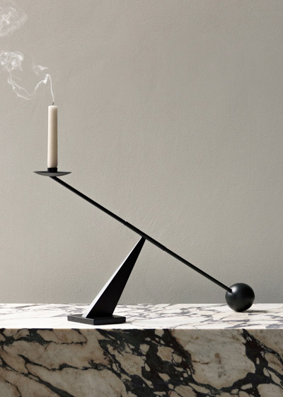 Interconnect Candle Holder | Black | Kerzenständer / Kerzenhalter | Audo Copenhagen