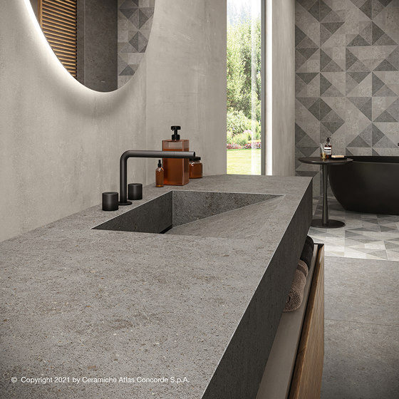 Boost Stone Grey 60x60 Textured | Ceramic tiles | Atlas Concorde