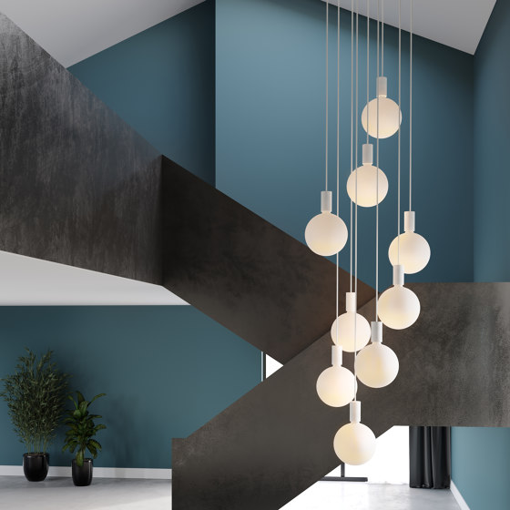 Alumina Wall Lamp Charcoal with Sphere IV | Appliques murales | Tala