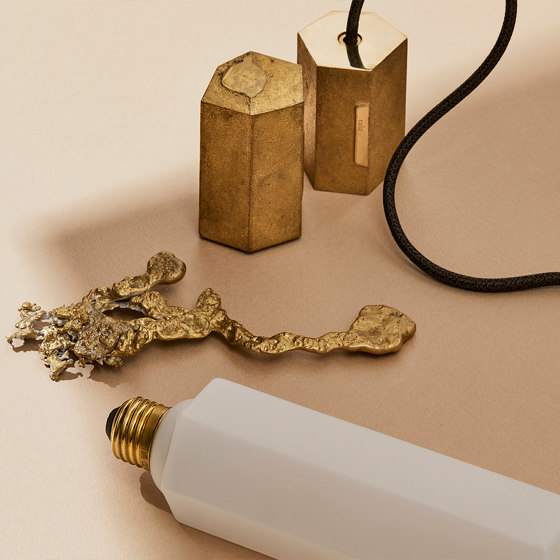 Basalt Single Pendant in Brass | Suspended lights | Tala