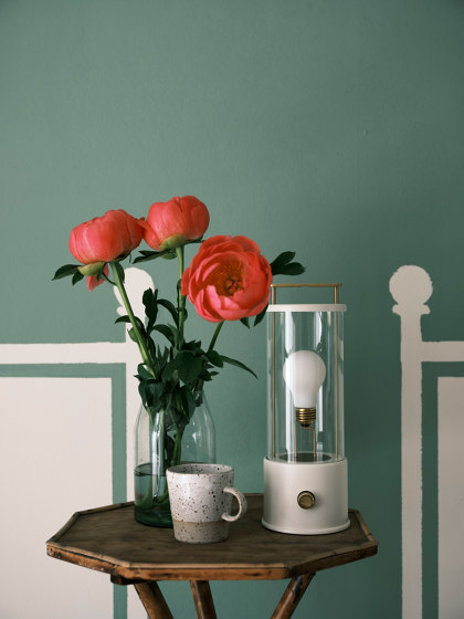 Tala x Farrow & Ball, The Muse Portable Lamp in Candlenut White | Luminaires de table | Tala