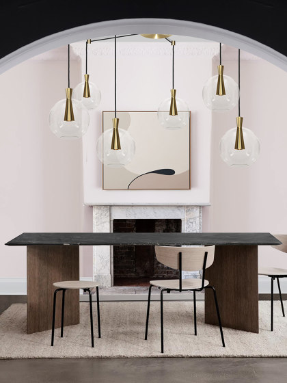 Cone 6 Piece Cluster (Wide) - Lamp and Shade | Suspensions | Marc Wood Studio