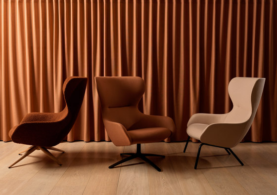 Amelia Wing Chair - Sled Base | Sessel | Boss Design