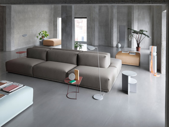 Connect Soft Modular Sofa | Right Open-Ended (D) - Re-wool 128 | Sofas | Muuto