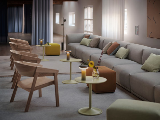 Connect Soft Modular Sofa | Left Armrest Chaise Longue (G) - Re-wool 128 | Sofas | Muuto