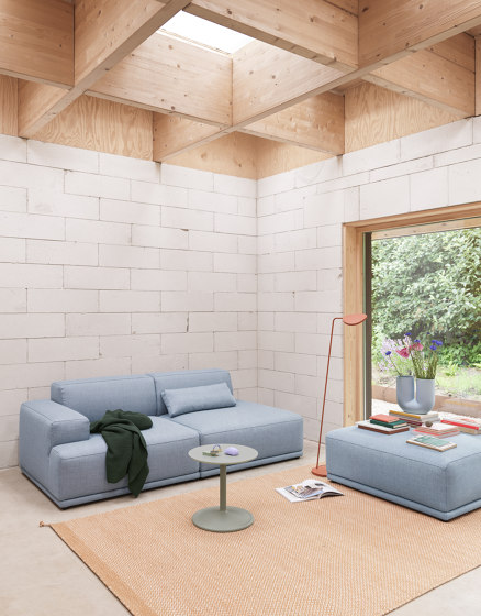 Connect Soft Modular Sofa | Right Armrest (B) - Re-wool 128 | Sofas | Muuto
