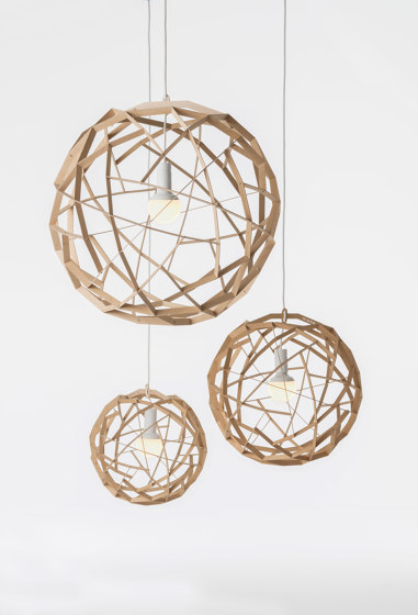 Havas | DIY 50 pendant birch | Suspended lights | Maze