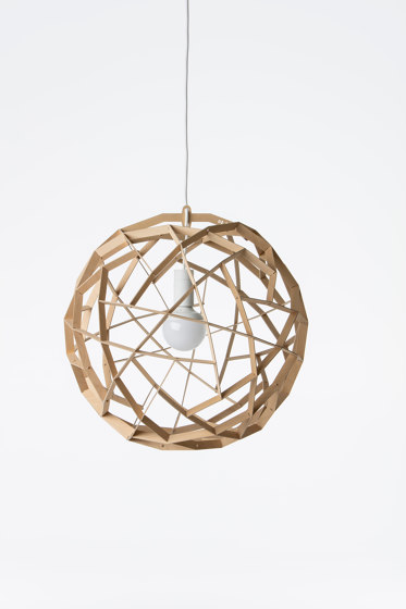 Havas | 50 pendant birch assembled | Suspended lights | Maze