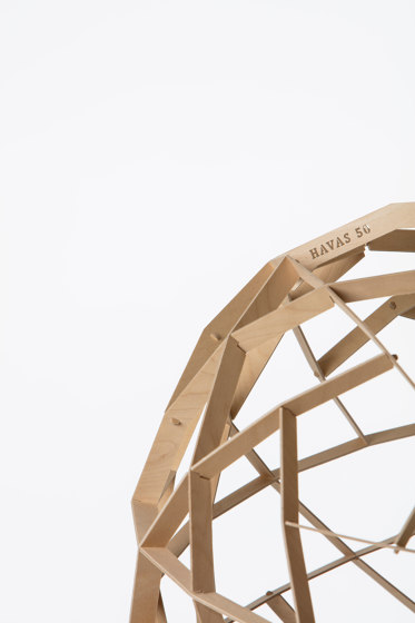 Havas | DIY 50 pendant birch | Suspended lights | Maze