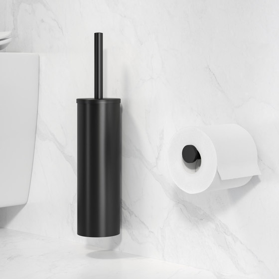 Nemox Black | Toilettenpapierhalter / Reserverollenhalter Schwarz | Toilettenpapierhalter | Geesa