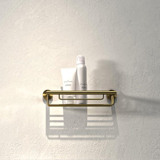 Nemox Brushed Gold | Toilet Roll Holder / Spare Toilet Roll Holder Brushed Gold | Paper roll holders | Geesa