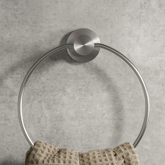 Nemox Stainless Steel | Crochet Porte-Serviette Acier Inoxydable Brossé | Porte-serviettes | Geesa