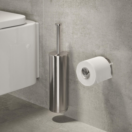 Porte-Papier Toilette en Acier Inoxydable avec Brosse WC - avec Brosse WC -  Set de 2 Porte-Papier Toilette et Brosse WC, Porte-Papier Toilette avec