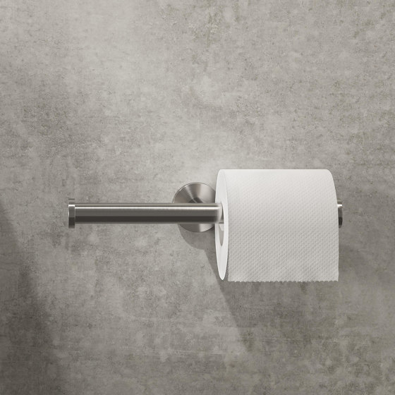 Nemox Stainless Steel | Ensemble D'Accessoires De Toilettes - Porte-Brosse Wc - Porte-Rouleau Papier Toilette Avec Rabat - Crochet Porte-Serviette - Acier Inoxydable Brossé | Porte-serviettes | Geesa