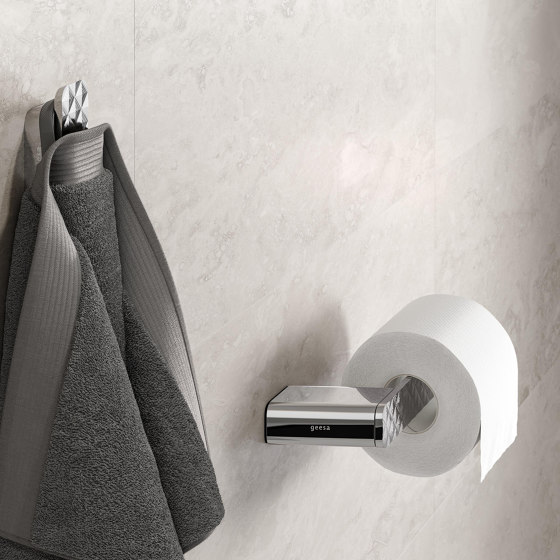 Shift Chrome | Towel Hook Medium Chrome (Set Of 2) | Towel rails | Geesa