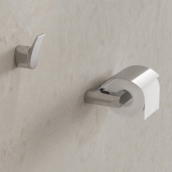 Wynk | Toilettenpapierhalter Mit Deckel Chrom (Rechtshändig) | Toilettenpapierhalter | Geesa