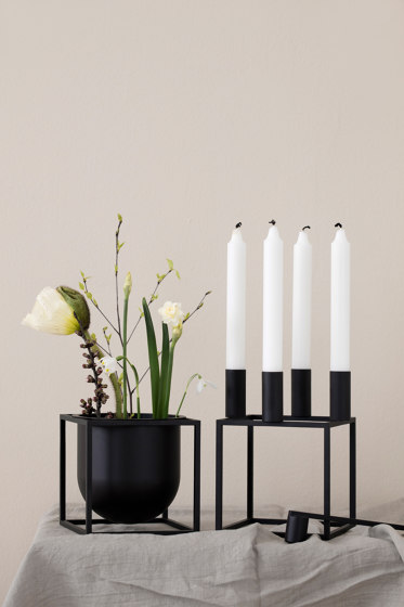 Kubus 4, Black | Candlesticks / Candleholder | Audo Copenhagen