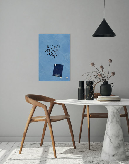 Glas-Magnettafel Artverum, Design Turquoise Wall, matt, 130 x 55 cm | Flipcharts / Tafeln | Sigel