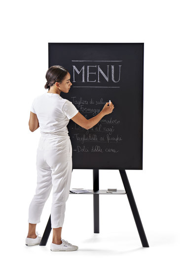 Cartesio steel stand with whiteboard | Flip charts / Writing boards | Opinion Ciatti