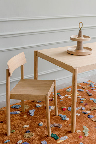 Citizen Chair, rectangular backrest, oak, natural oil | Chairs | EMKO PLACE