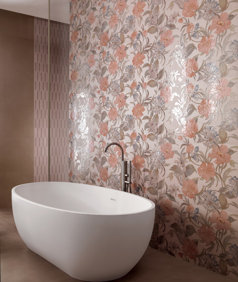 Milano Mood Flower Cipria 50X120 | Ceramic tiles | Fap Ceramiche