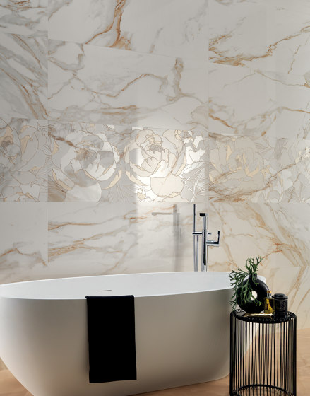 Roma Gold Carrara Superiore Brillante 80X80 | Ceramic tiles | Fap Ceramiche