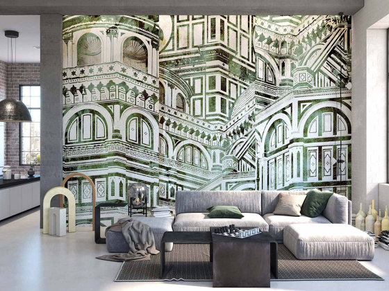 Firenze Duomo Green | Peintures murales / art | TECNOGRAFICA