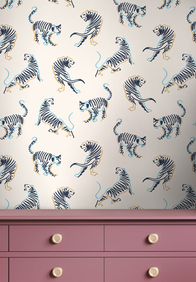 Mini Tigres | Revestimientos de paredes / papeles pintados | ISIDORE LEROY